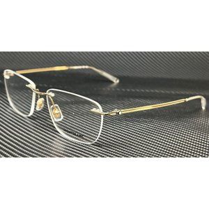 Mont Blanc Gold Men's 55mm Eyeglasses